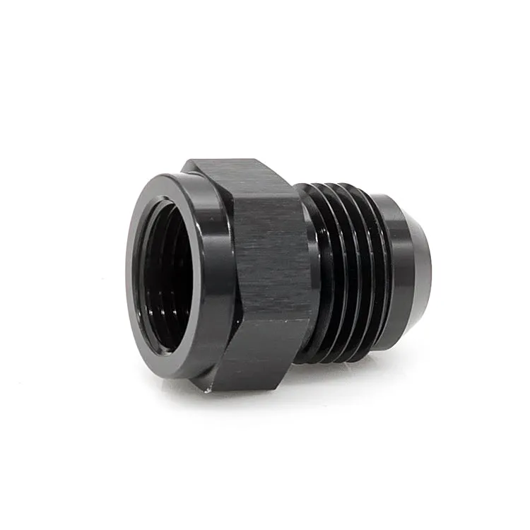 -4AN Female AN to -6AN Male AN Flare Expanding Adapter, Black Hard Anodized