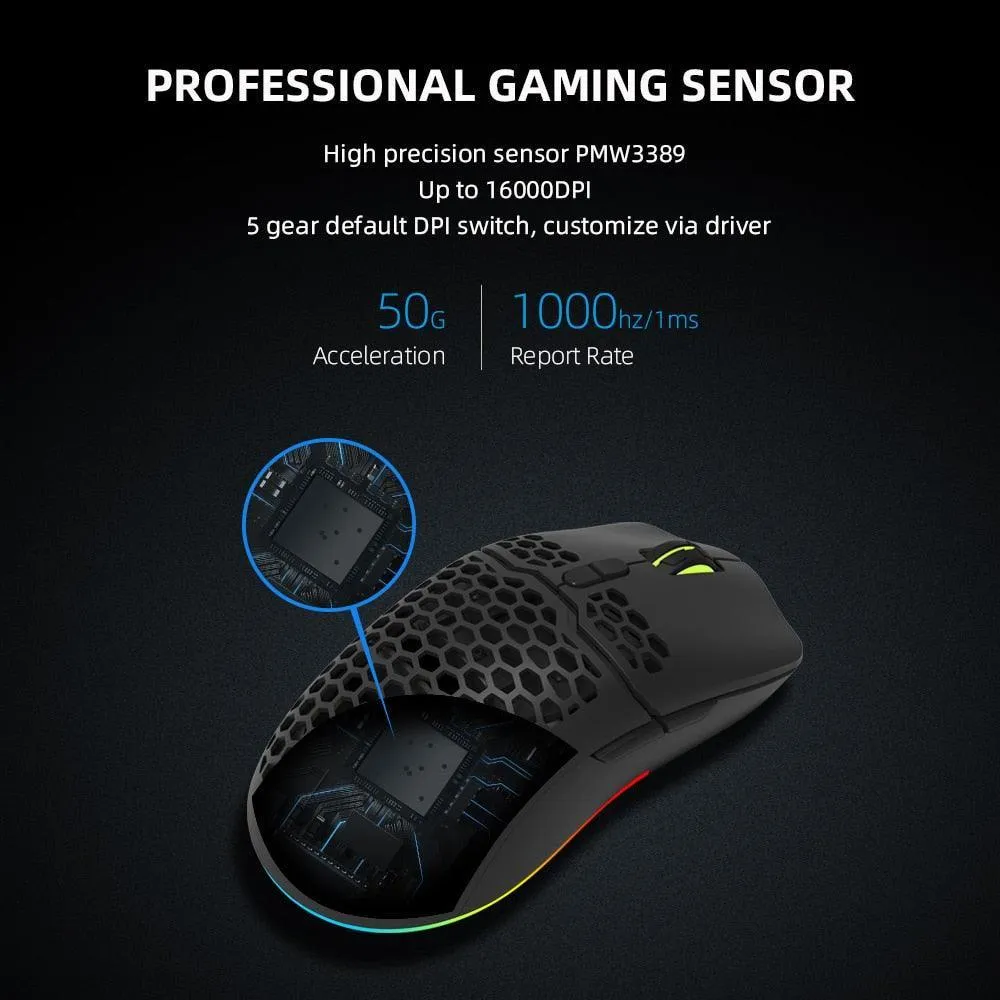 16000 DPI RGB Gaming Mouse