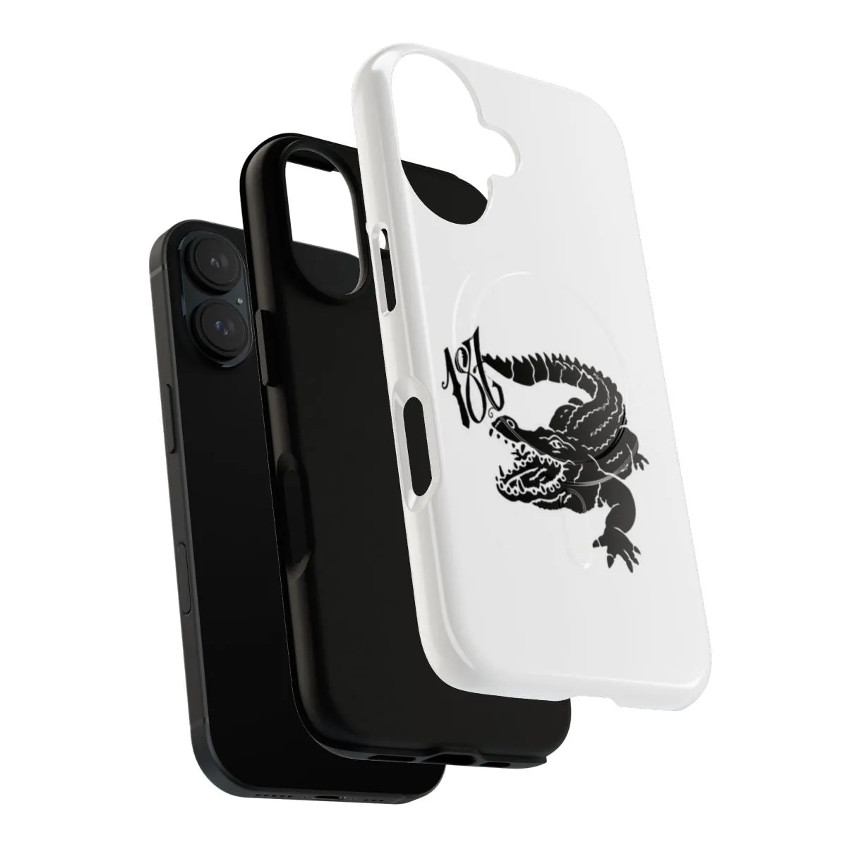 187 Strassenbande Inspired Krokodil Design Magnetic Tough Phone Case