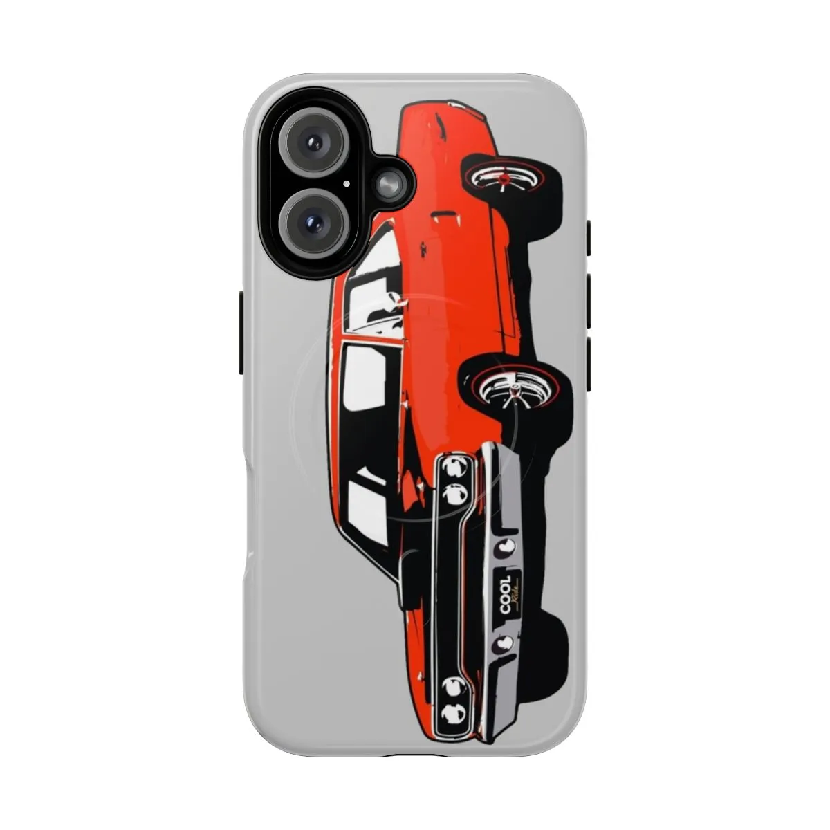 1970s Orange Magnetic Tough Phone Case for Muscle Car Fans