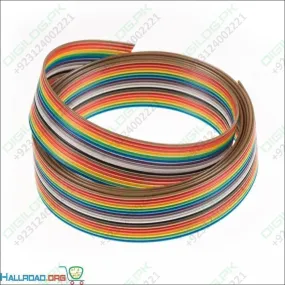 1feet 13 Wires Rainbow Color Flat Ribbon Cable in Pakistan