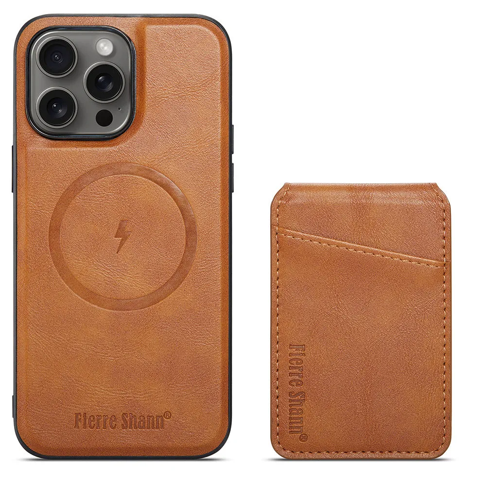 2 In 1 Magnetic Leather Phone Case With Card Holderc For iPhone