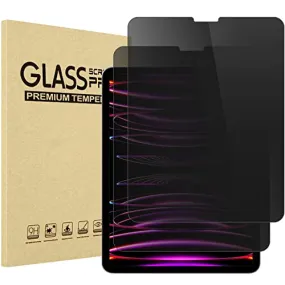 (2 Pack) iPad Pro 12.9" 3rd Gen/ 4th Gen/ 5th Gen/ 6th Gen Privacy Tempered Glass Screen Protector | ProCase