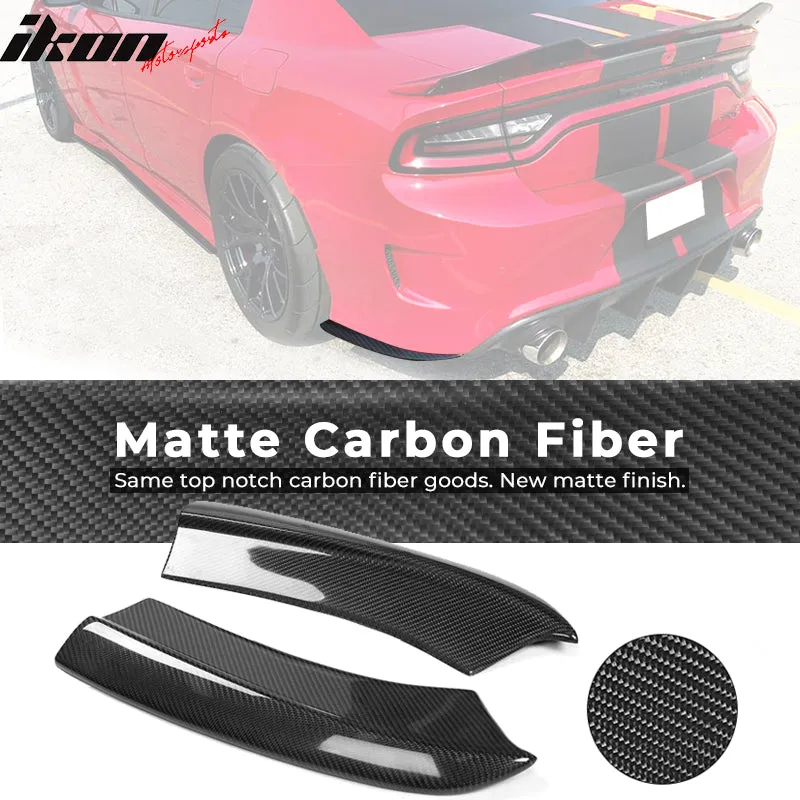 2015-2023 Dodge Charger Rear Bumper Side Apron Valance Carbon Fiber