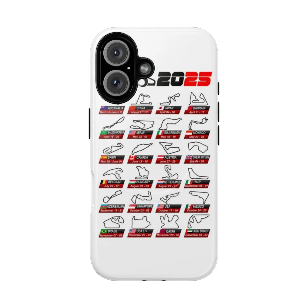 2025 Formula Racing Circuits Magnetic Tough Phone Case