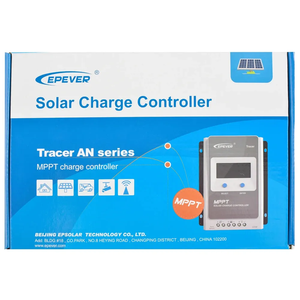 20A 30A 40A EP Solar MPPT Solar Charge Regulator 12V 24V LCD Display Wifi App EPEVER TRACER Charge Controller 2210AN 3210AN