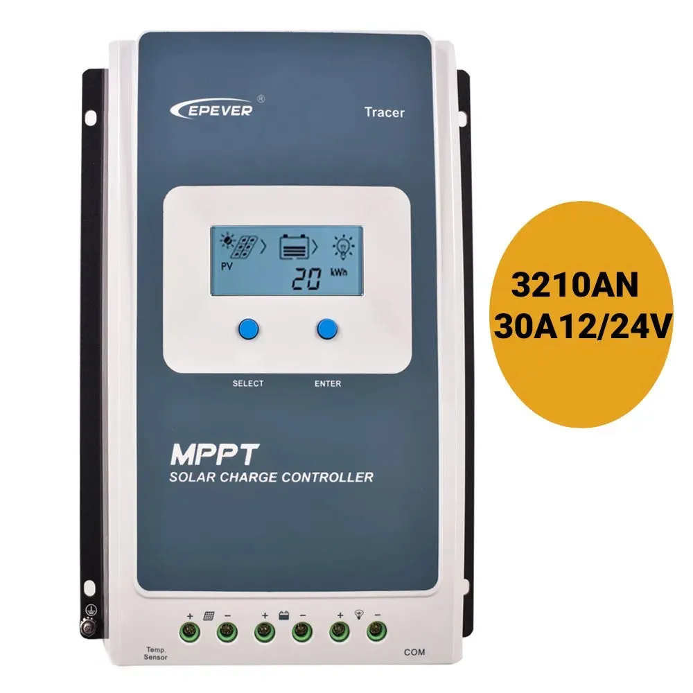 20A 30A 40A EP Solar MPPT Solar Charge Regulator 12V 24V LCD Display Wifi App EPEVER TRACER Charge Controller 2210AN 3210AN