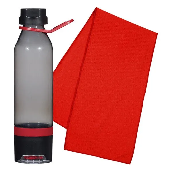 22Oz. Sports Bottle-Phone Holder And Cooling Towel (Q968111)