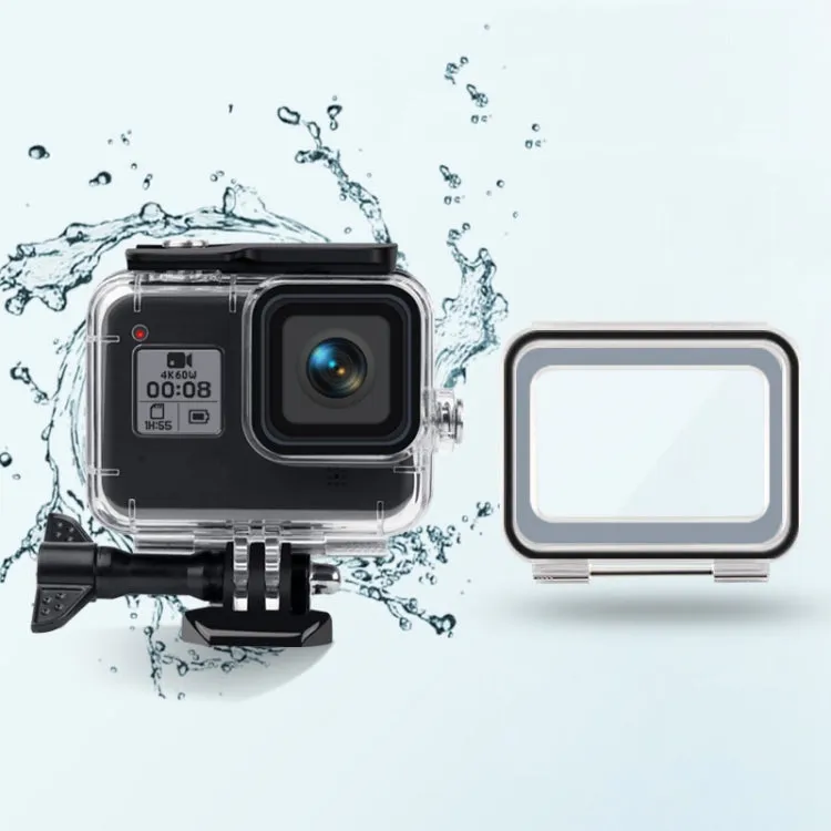 45m Waterproof Case   Touch Back Cover for GoPro HERO8 Black