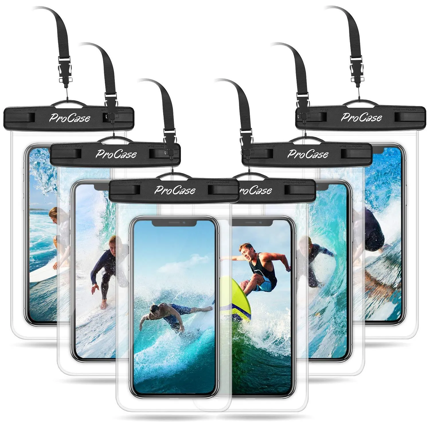 (6 Pack) Universal Waterproof Cellphone Dry Bag | ProCase