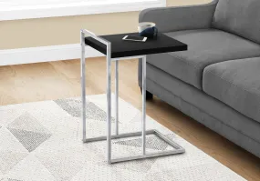 Accent Table - 25"H / Black / Chrome Metal