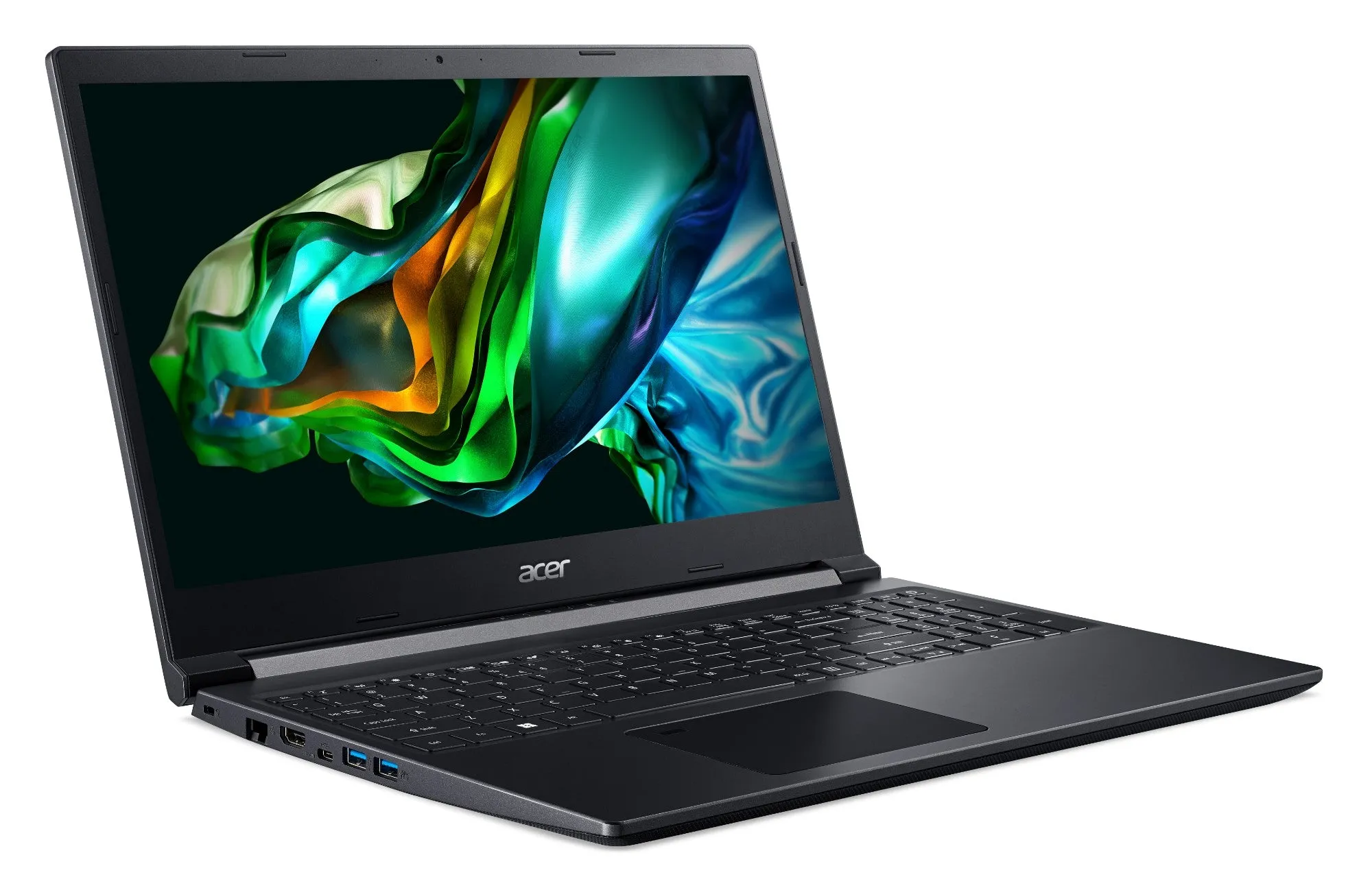 Acer, Aspire 7 A715-43G-R0BR, Laptop, AMD Ryzen5 5625U ,8GB DDR4 SDRAM,512GB SSD NVIDIA GeForce RTX 3050, 15.6"inch Full HD , Win 11 Home, Black