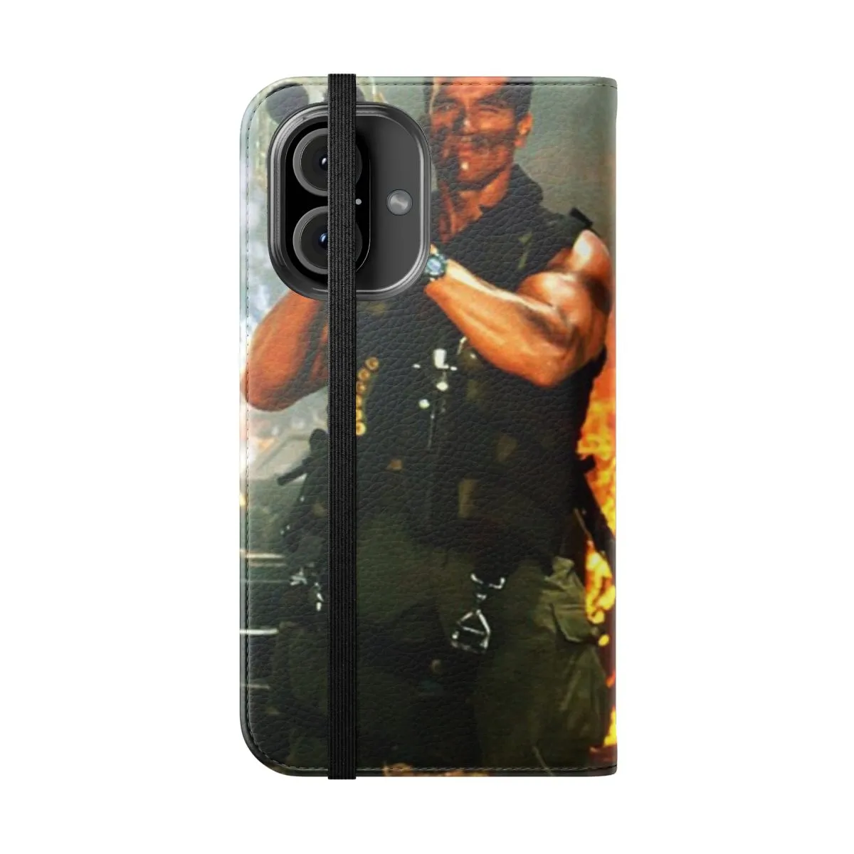 Action-Packed Rocket Launcher Phone Case for Arnold Fans