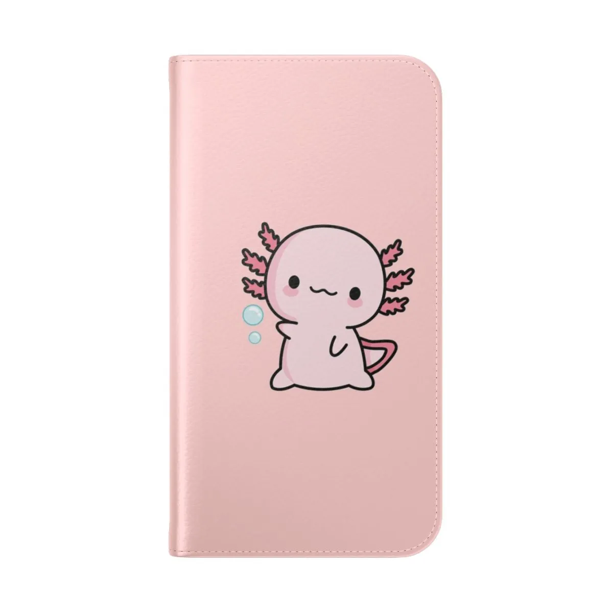 Adorable Axolotl-Inspired Flip Cover Phone Case