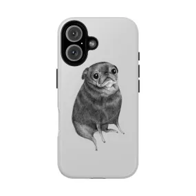 Adorable Black Pug Magnetic Tough Phone Case