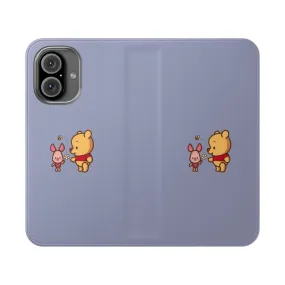 Adorable Cartoon Phone Case with Winnie the Pooh and Piglet