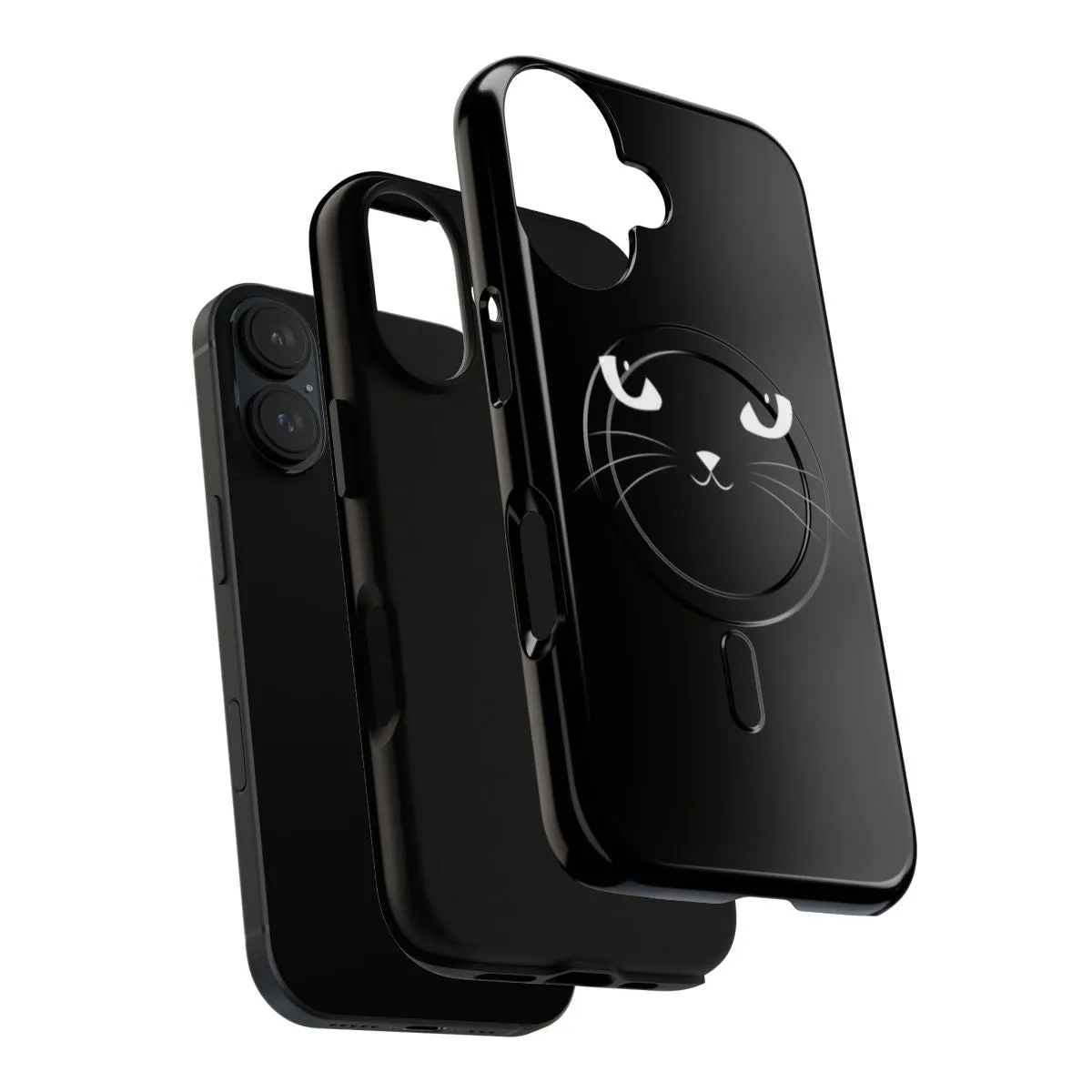 Adorable Cat-Themed Magnetic Protective Phone Case