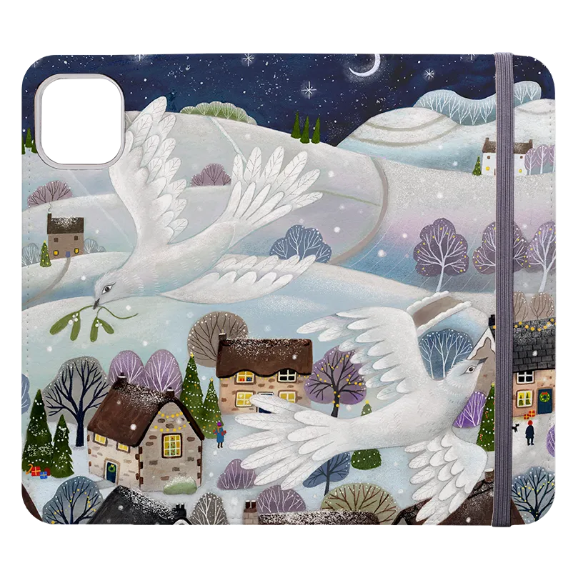 Advent Doves Wallet Case By Bex Parkin