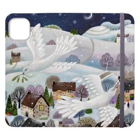 Advent Doves Wallet Case By Bex Parkin