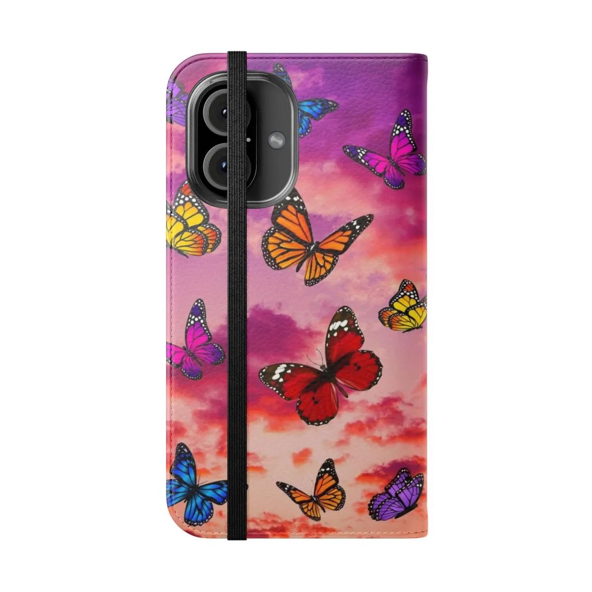 Aesthetic Butterfly Flip Cover Phone Case