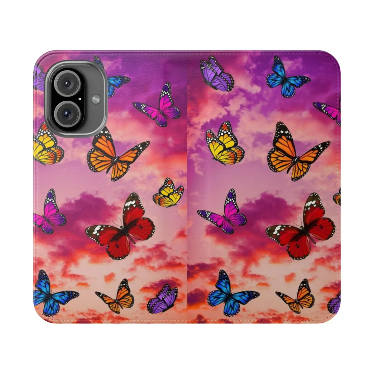 Aesthetic Butterfly Flip Cover Phone Case