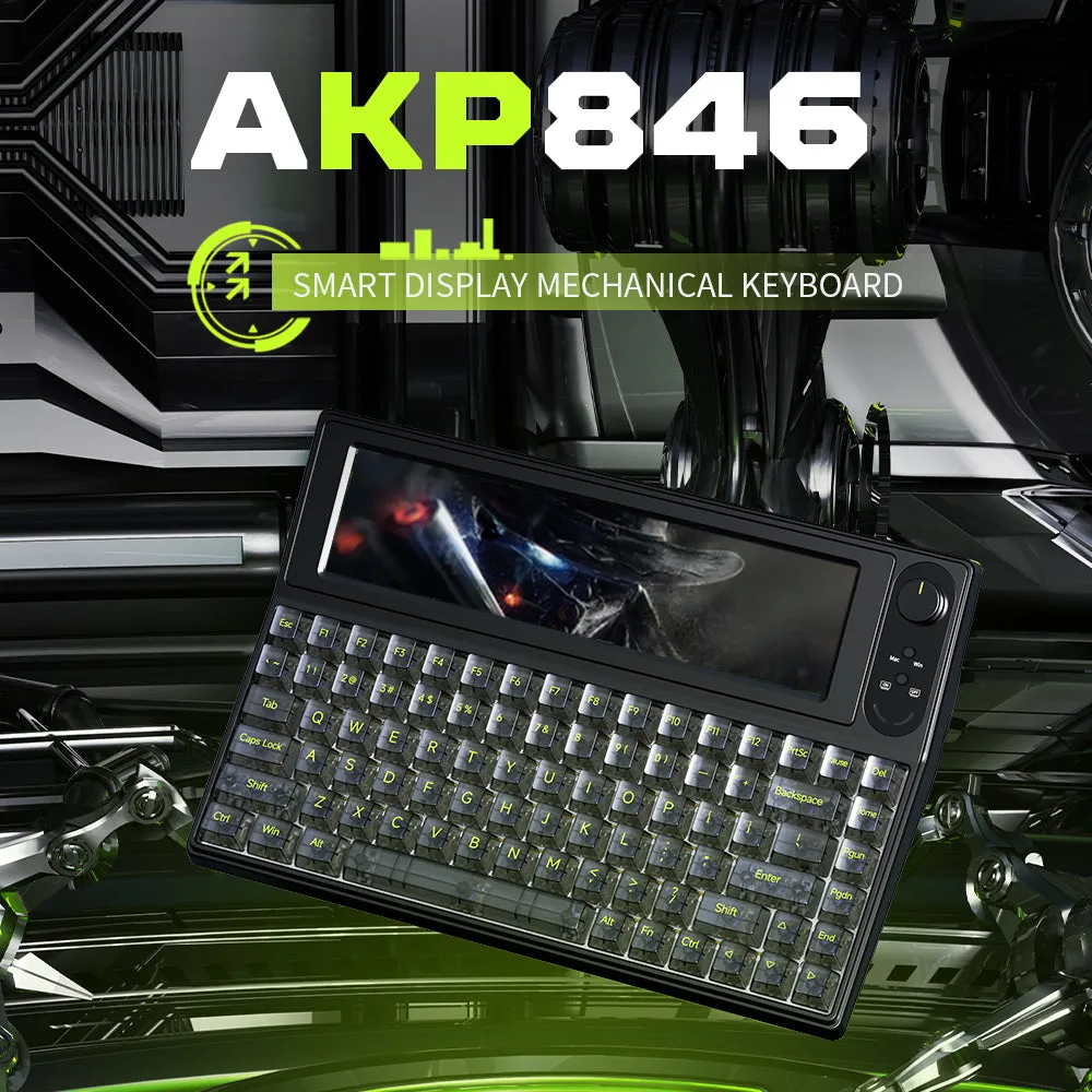 AJAZZ AKP846 10.1 Inch Touch Display Mechanical Keyboard