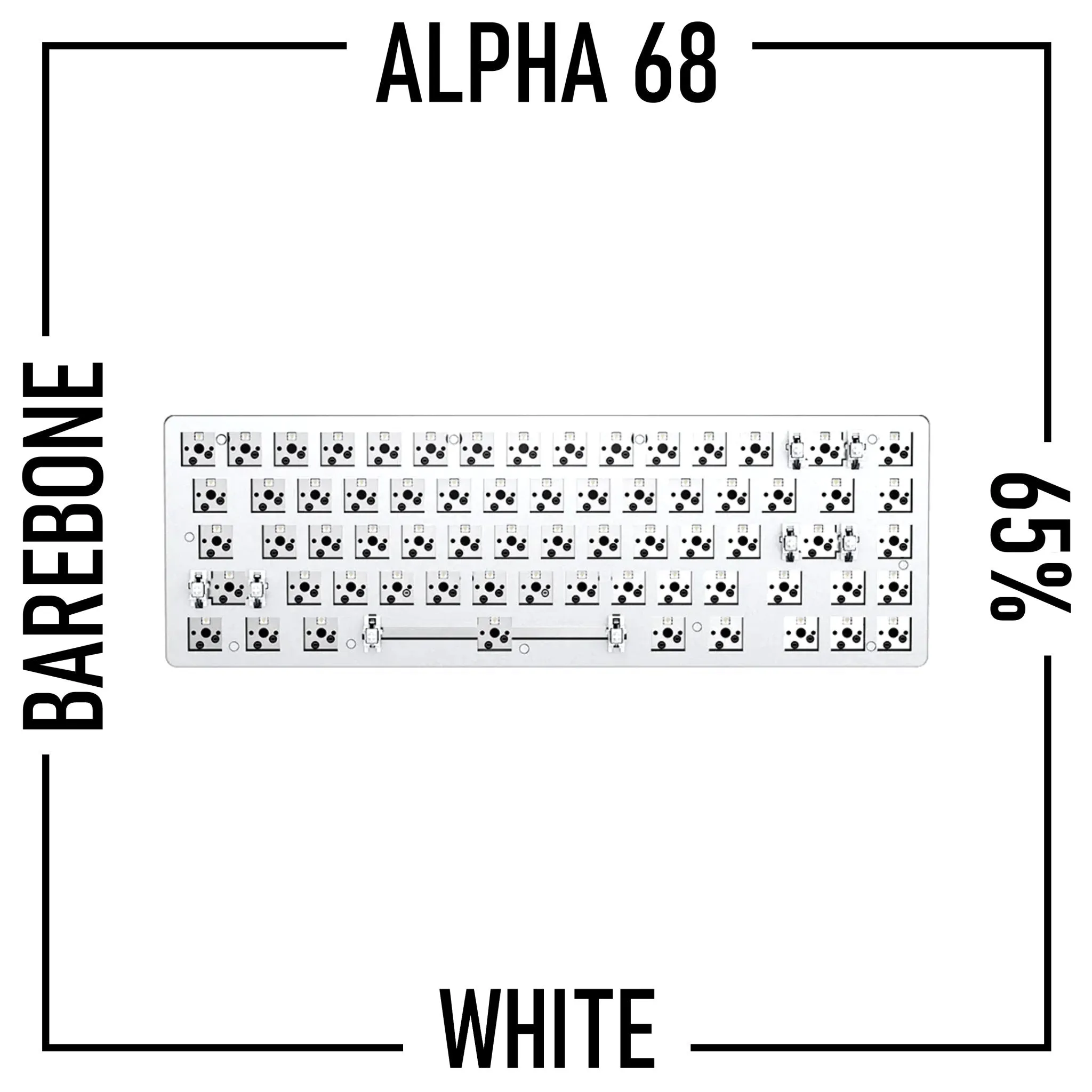 Alpha 68 - 65% Wireless Mechanical Keyboard Barebone Kit