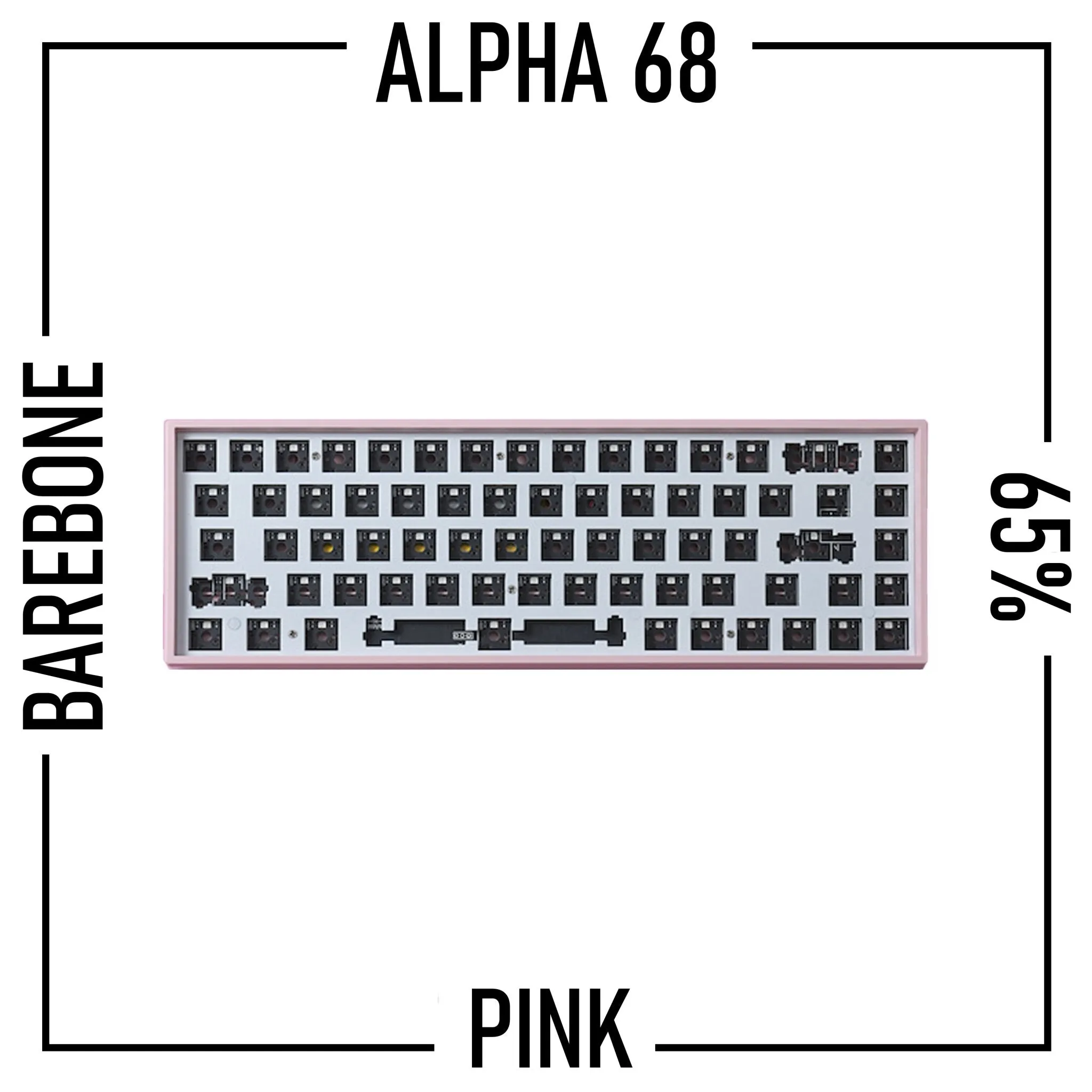 Alpha 68 - 65% Wireless Mechanical Keyboard Barebone Kit