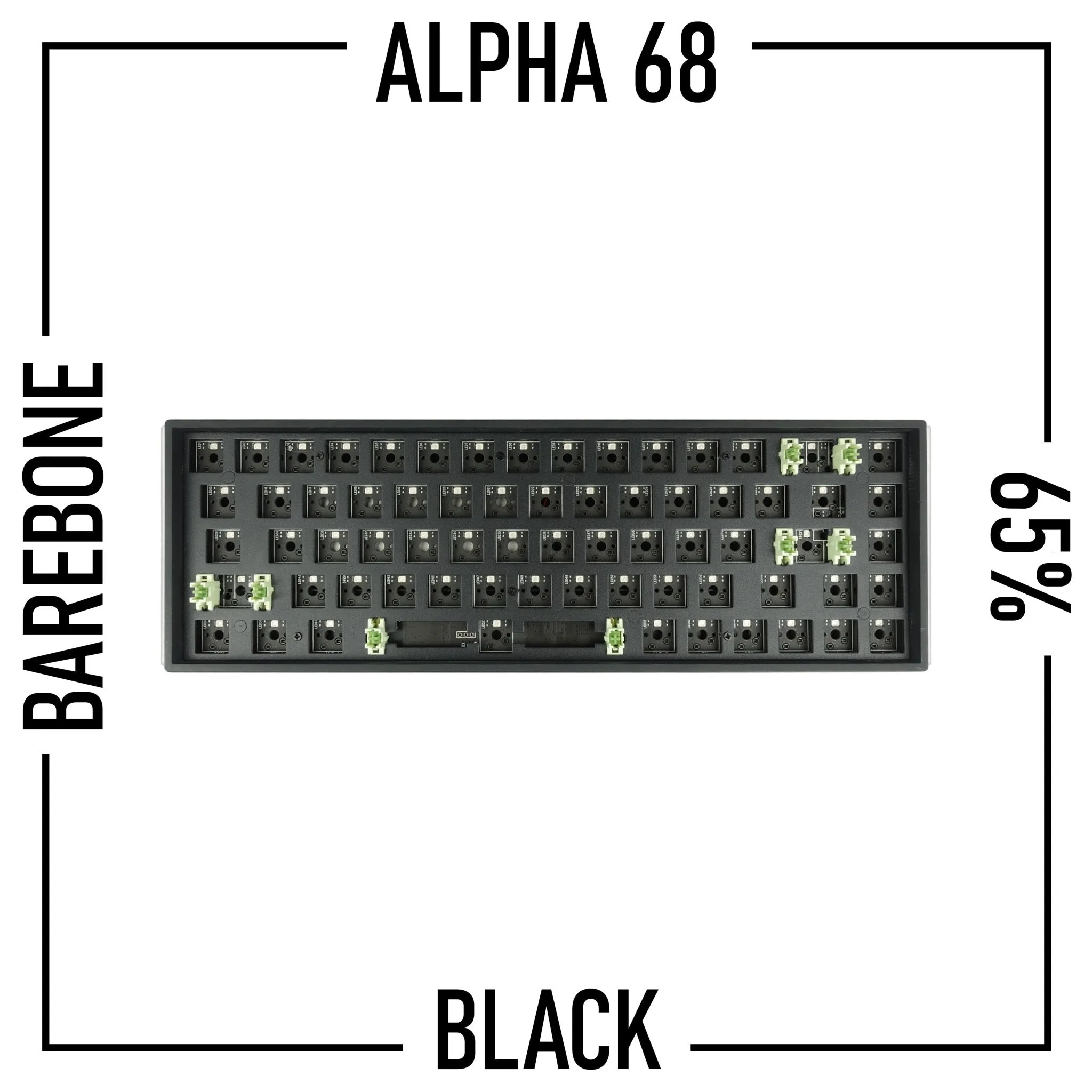 Alpha 68 - 65% Wireless Mechanical Keyboard Barebone Kit