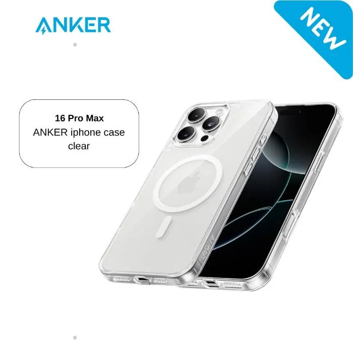 Anker Mag Go Magnetic Case iphone16 Pro Max, Clear