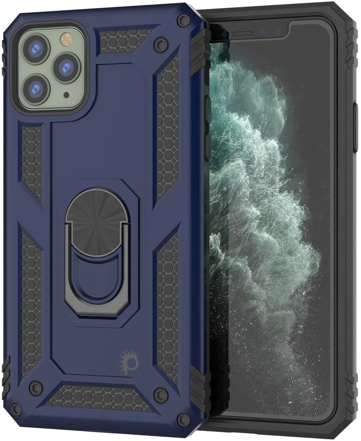 Apple iPhone 11 Pro Max Punkcase ArmorShield Military Style Case Navy-Blue