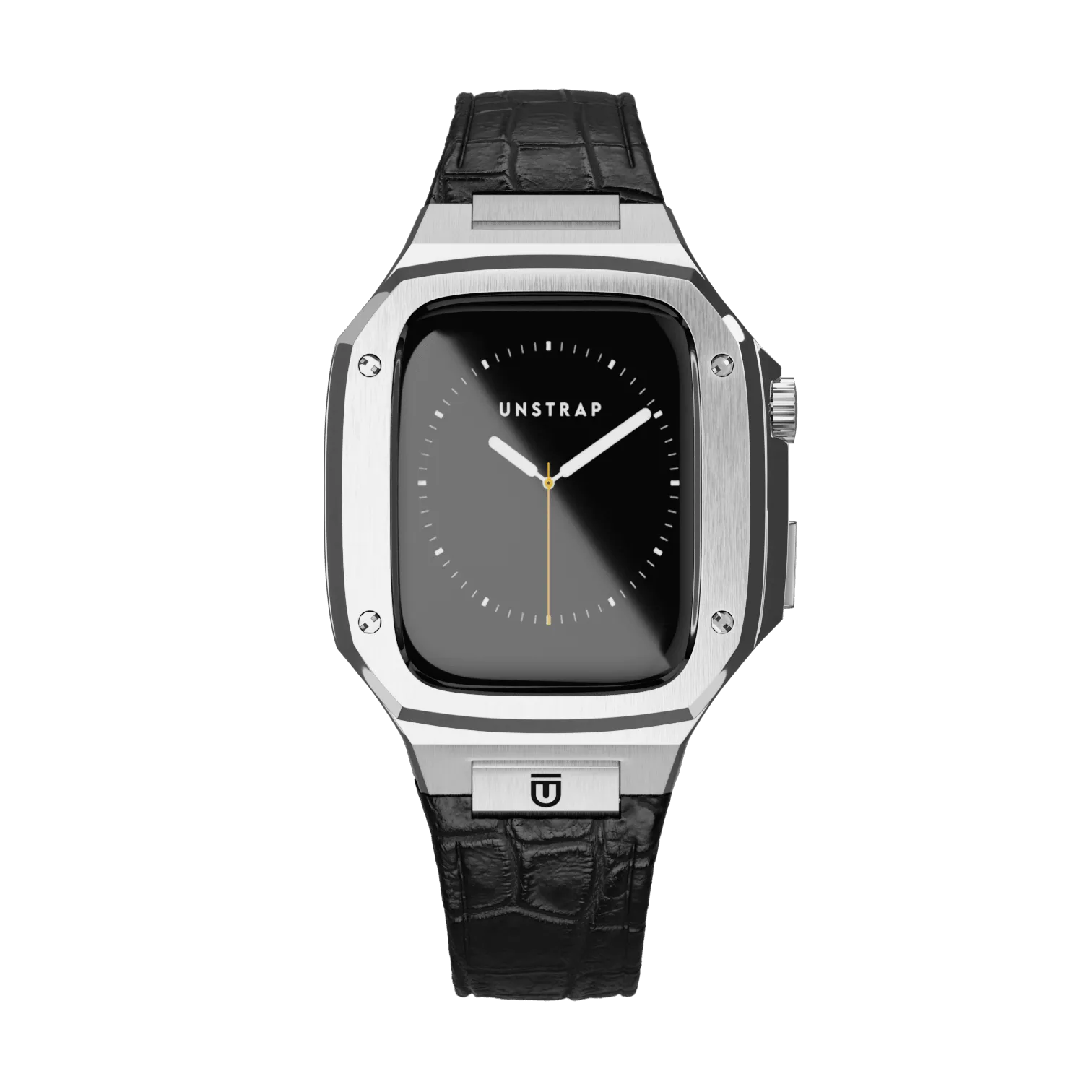 Apple Watch Case Silver Black ML - Leather