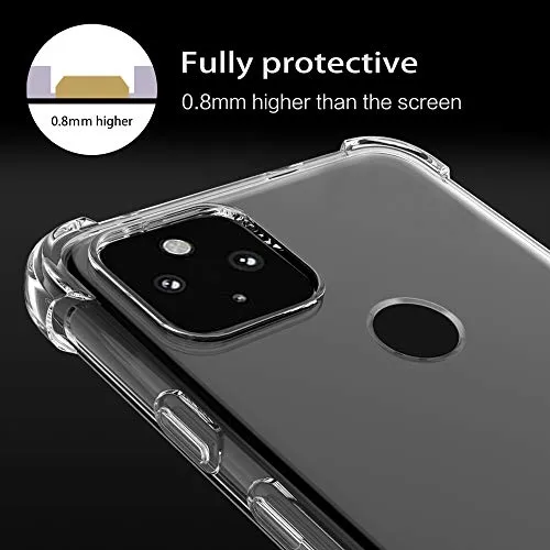 Arae Case for Google Pixel 5A 5G, Premium Soft and Flexible TPU [Scratch-Resistant] Phone Case for Google Pixel 5A 5G, Crystal Clear