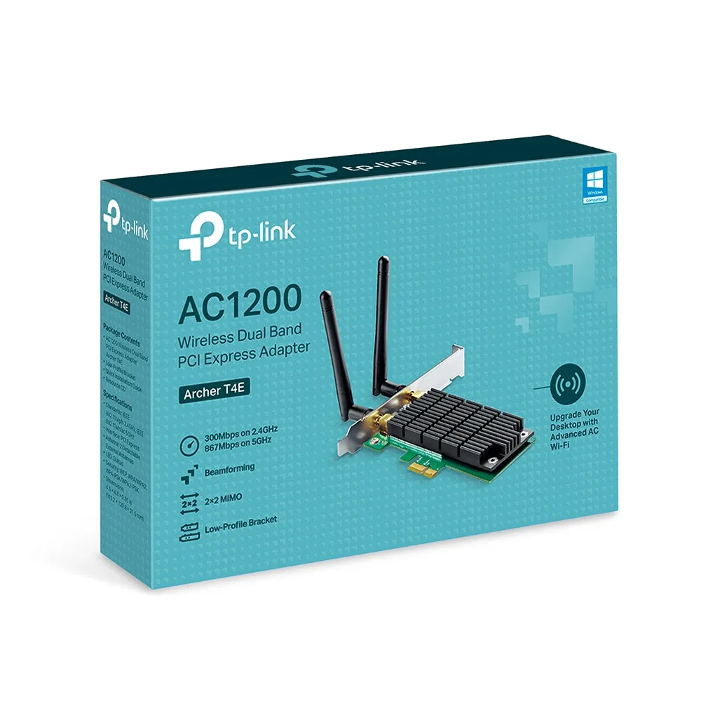 Archer T4E AC1200 Wireless Dual Band PCI Express Adapter