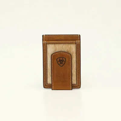 Ariat Men's Card Case/Money Clip Calf Hair Wallet A3543944