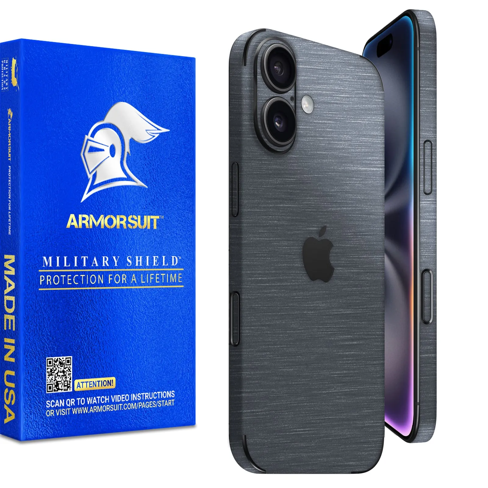 Armorsuit MilitaryShield Vinyl Skin Wrap Film for iPhone 16 Plus