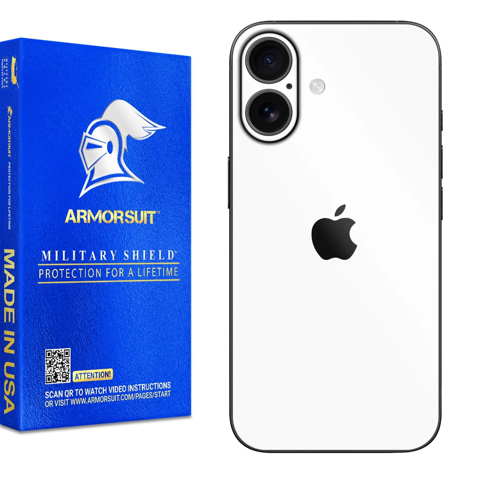 Armorsuit MilitaryShield Vinyl Skin Wrap Film for iPhone 16 Plus