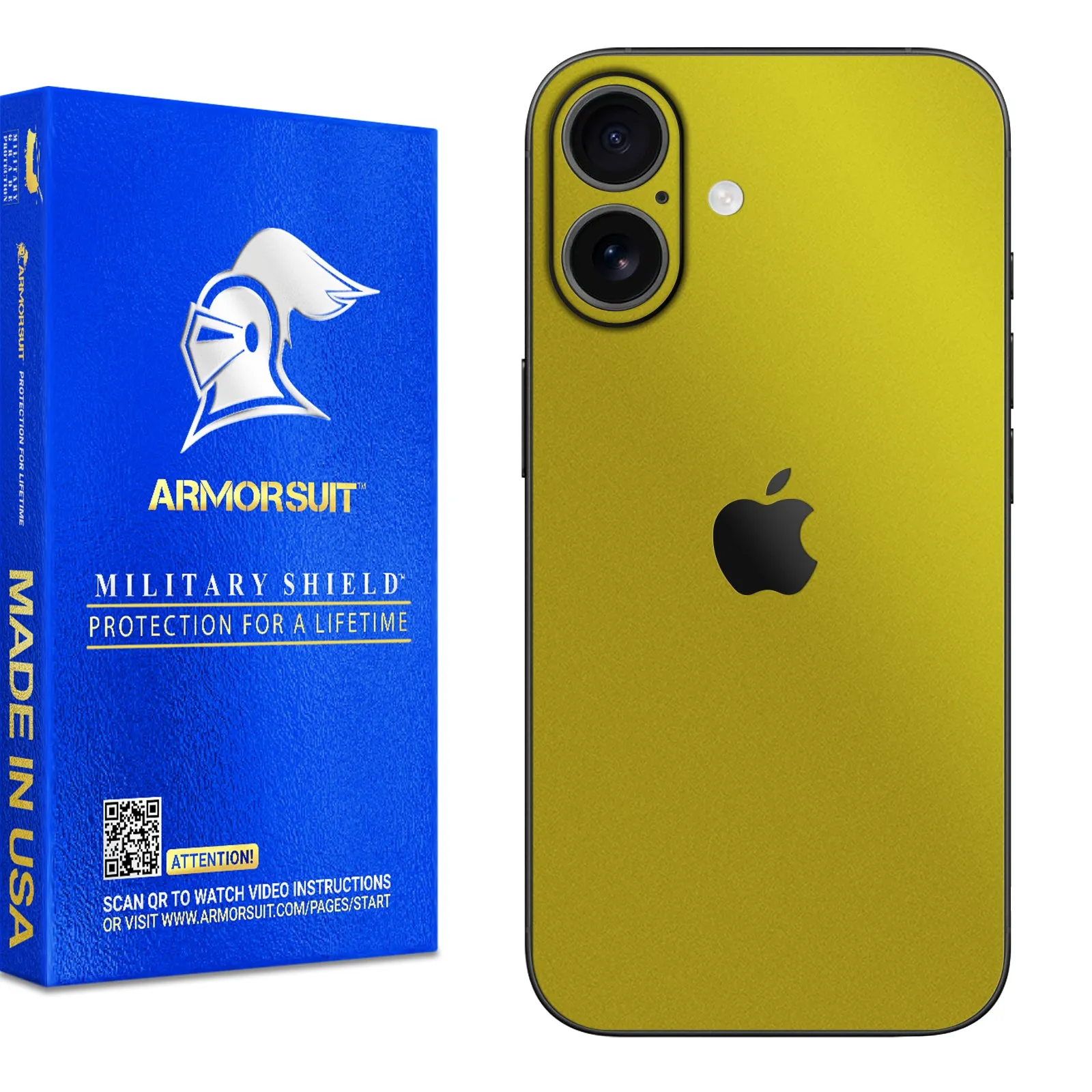 Armorsuit MilitaryShield Vinyl Skin Wrap Film for iPhone 16 Plus