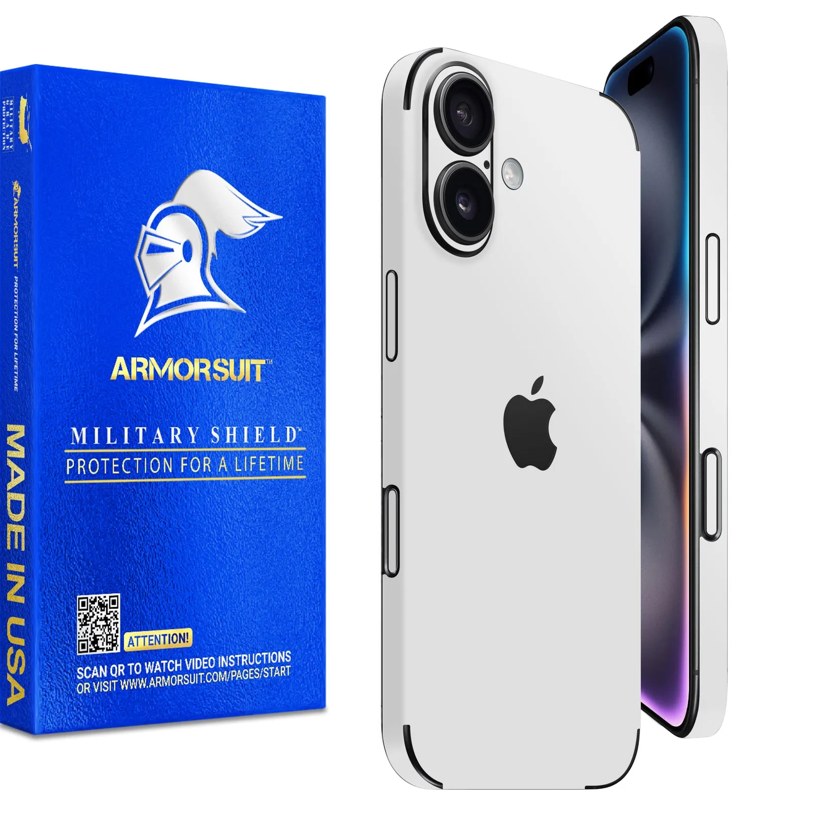 Armorsuit MilitaryShield Vinyl Skin Wrap Film for iPhone 16 Plus