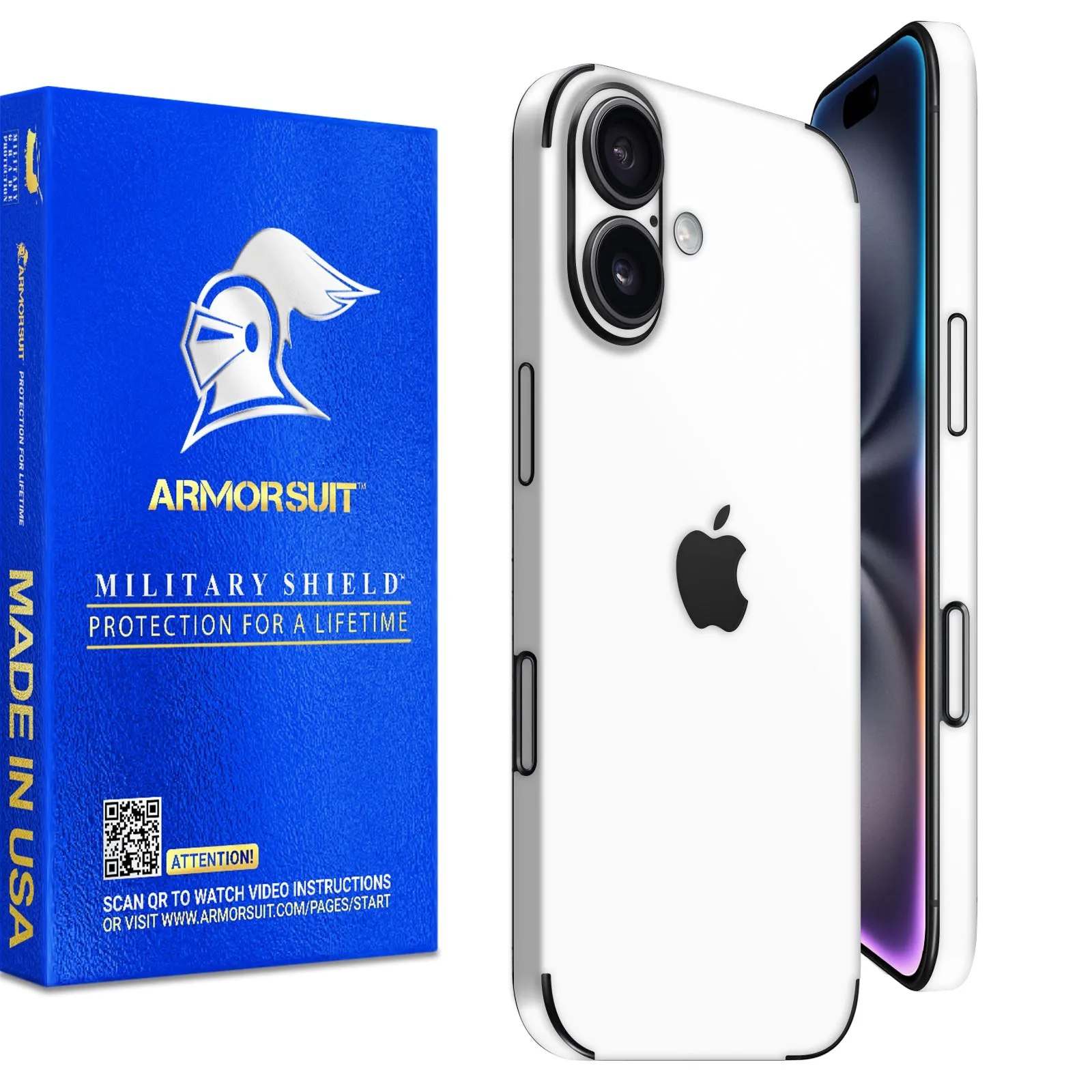 Armorsuit MilitaryShield Vinyl Skin Wrap Film for iPhone 16 Plus