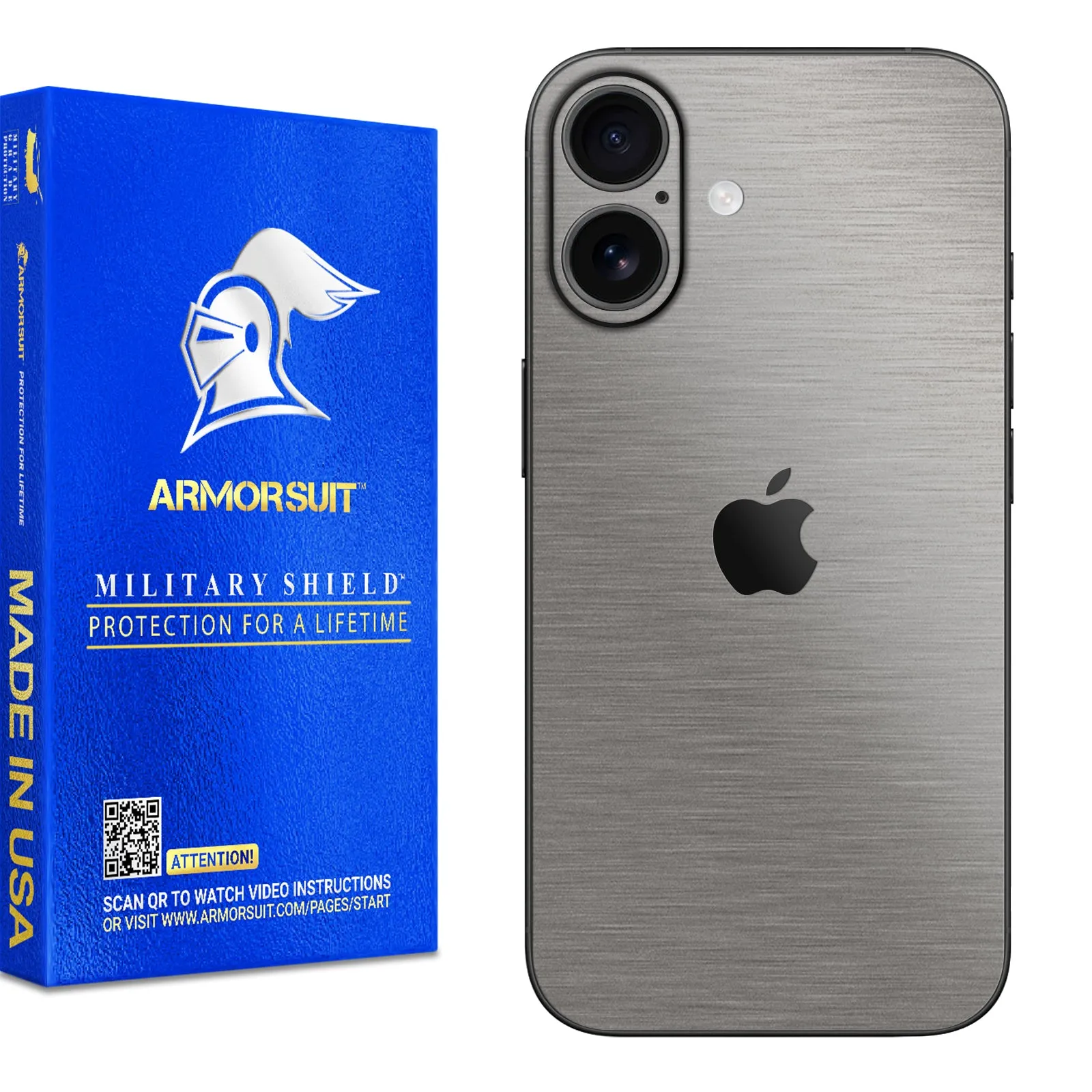 Armorsuit MilitaryShield Vinyl Skin Wrap Film for iPhone 16 Plus