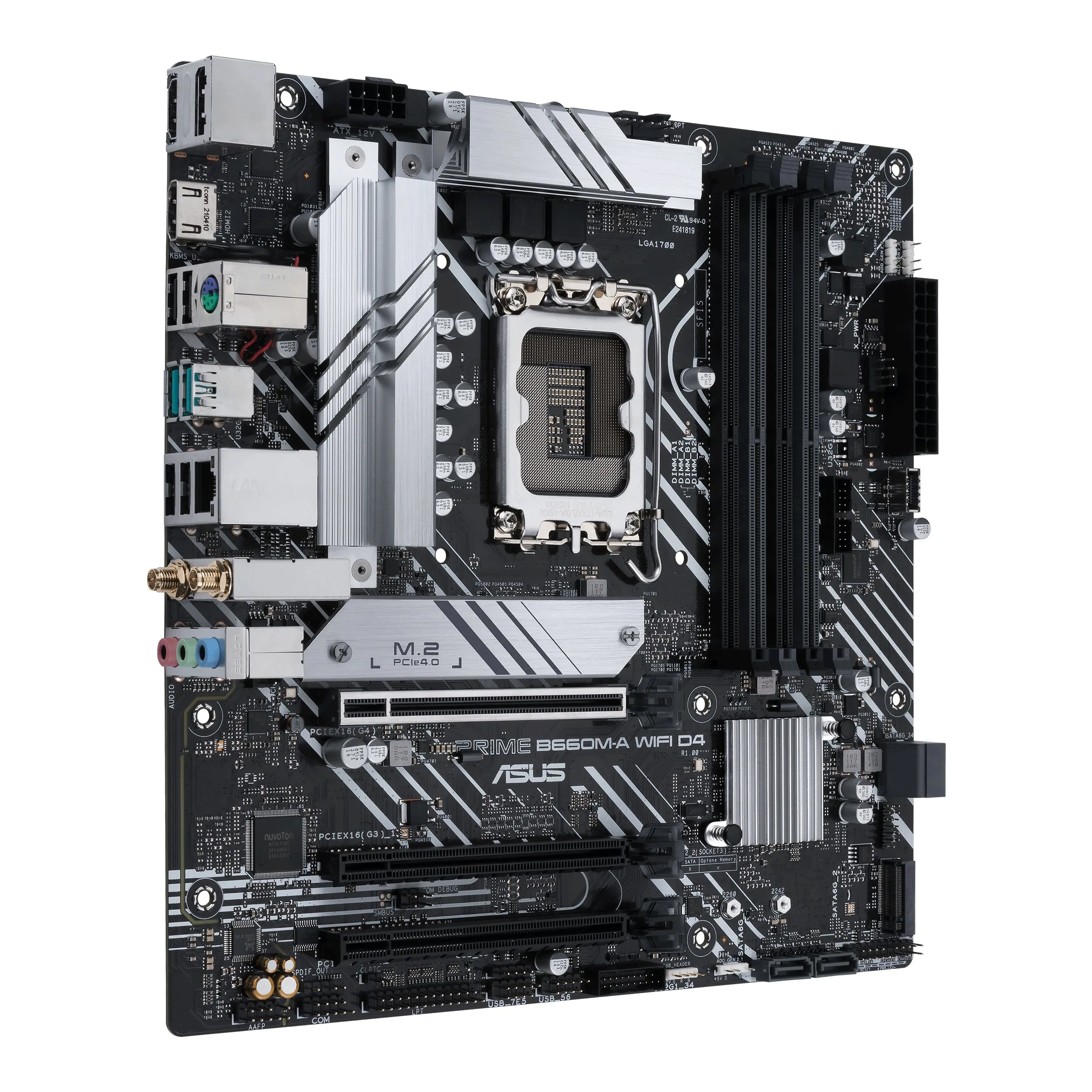 Asus Prime B660m-A Wifi D4 - Motherboard - Micro Atx - Lga1700 Socket - B660 Chipset - Usb 3.2 Gen 1, Usb 3.2 Gen 2, Usb