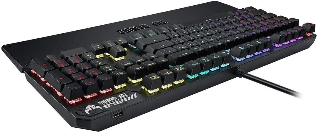 ASUS 華碩 TUF Gaming K3 RGB 機械遊戲鍵盤 (青軸)(90MP01Q2-BKUA00)