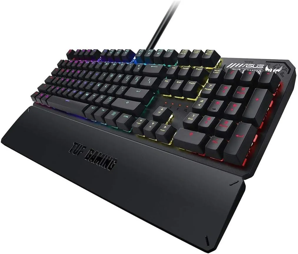 ASUS 華碩 TUF Gaming K3 RGB 機械遊戲鍵盤 (青軸)(90MP01Q2-BKUA00)