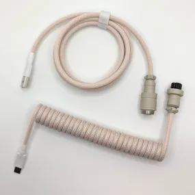 Ausmodshop Coiled Keyboard Cable - Latte