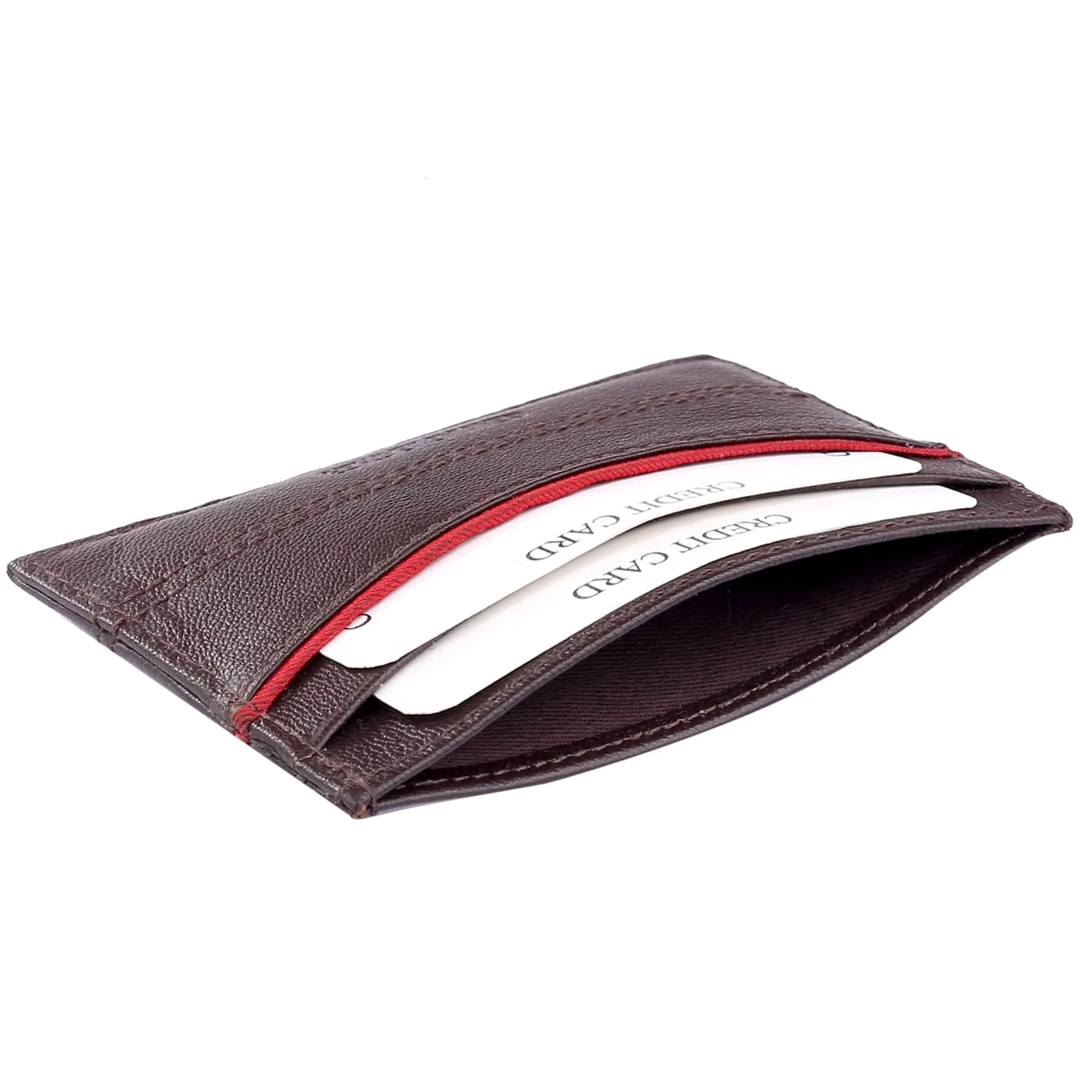 Bacca Bucci Unisex Genuine Leather Credit Card Holder Wallet