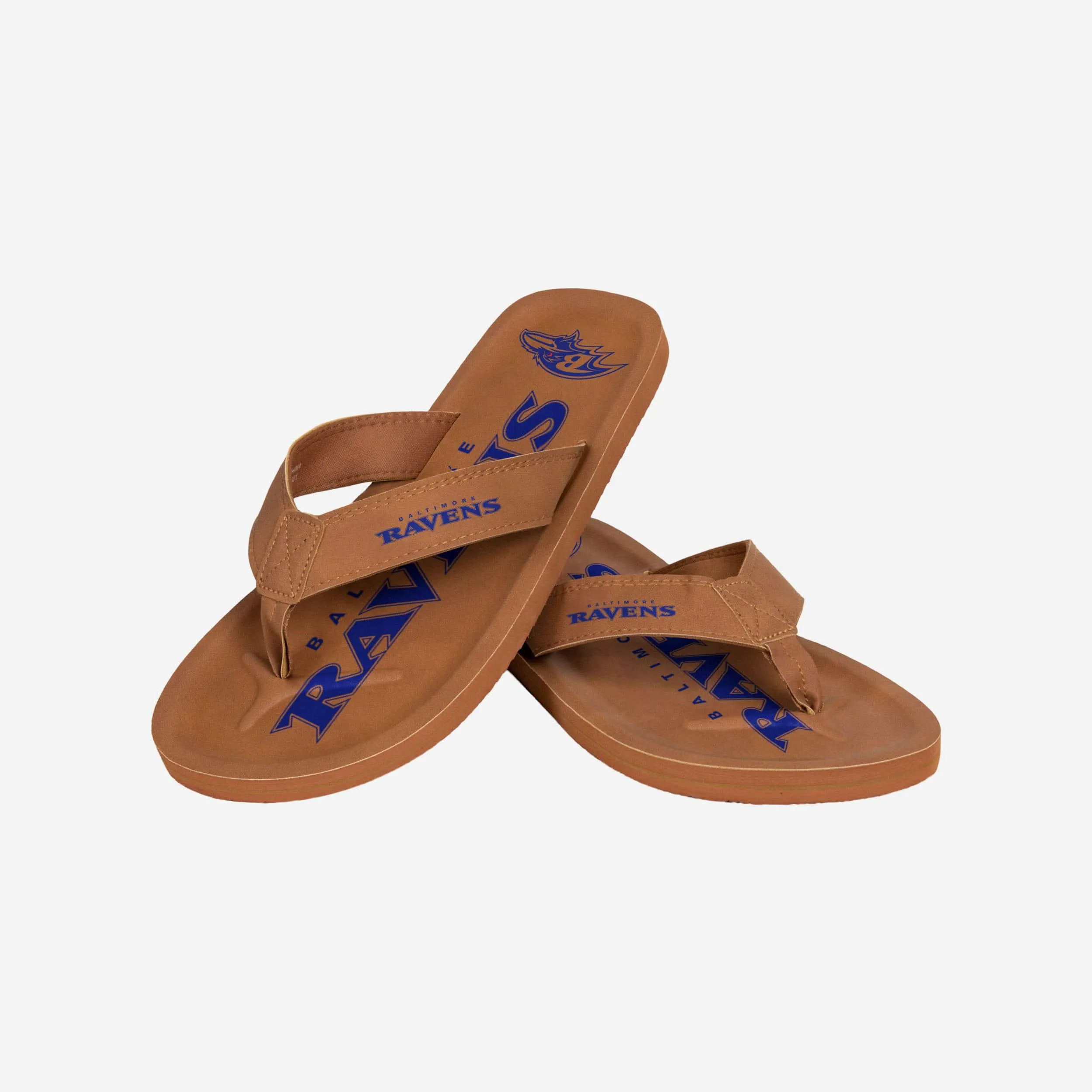 Baltimore Ravens Color Pop Contour Flip Flop