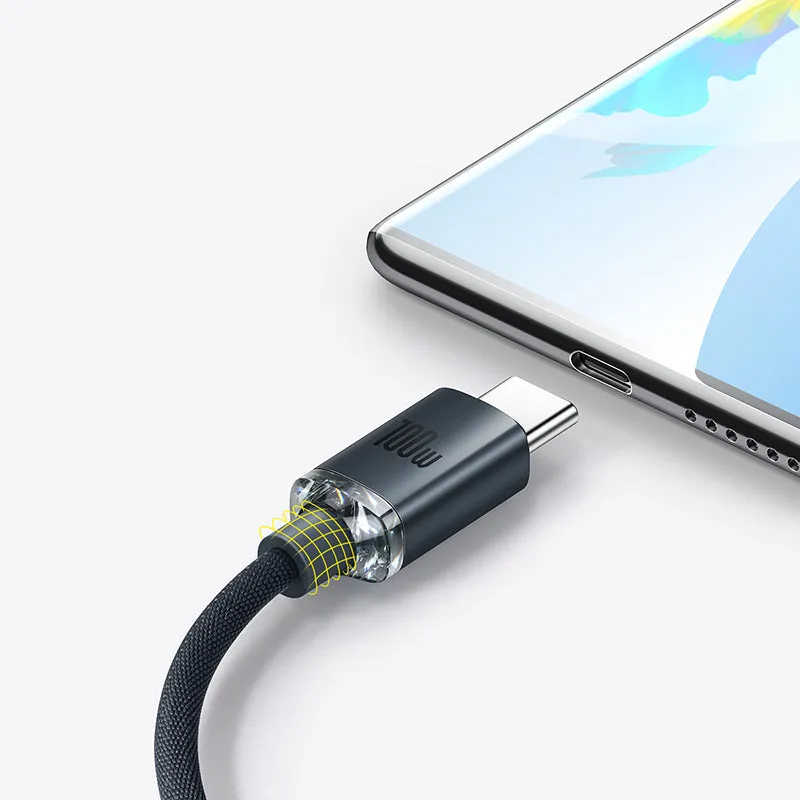 Baseus Crystal Shine cable USB to USB-C, 100W-CAJY000501