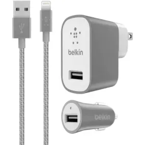 Belkin Charger Kit for iPhone & iPad - Retail Packaging - Gray