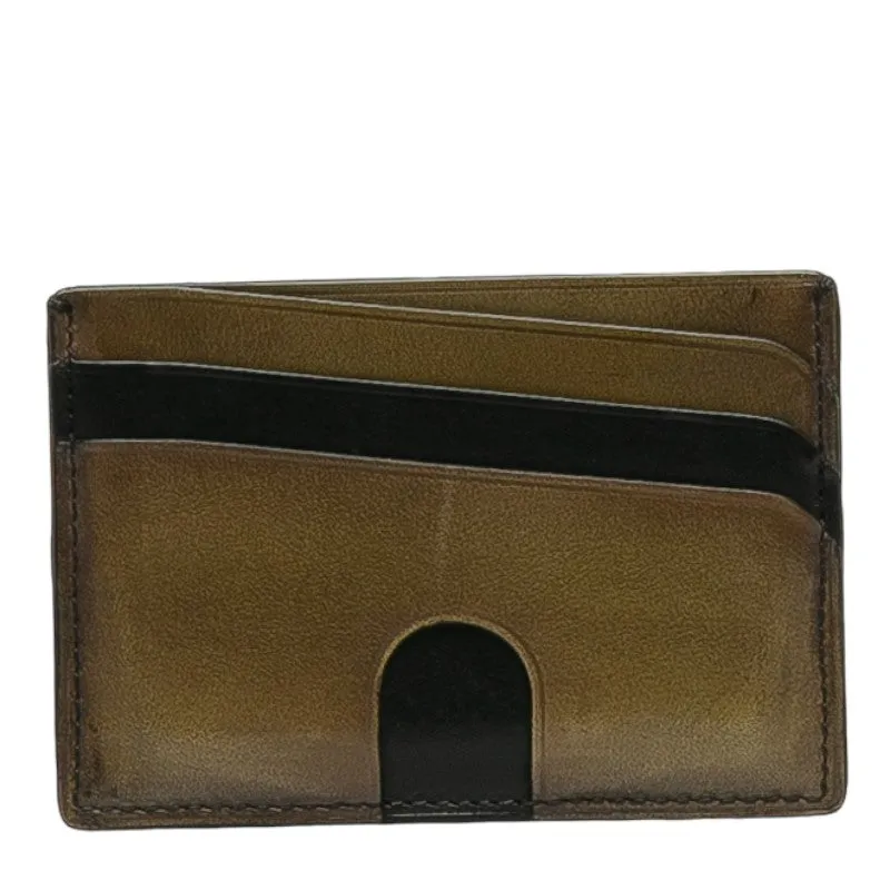 Berluti Calligraphy Venetian Script Leather Card Case